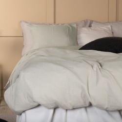 Venture Home Juego de ropa de cama Mila algodón gris claro 200x150 cm