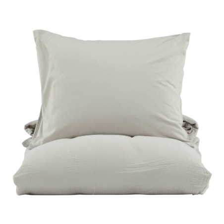 Venture Home Juego de ropa de cama Mila algodón gris claro 200x150 cm
