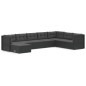 vidaXL Set de muebles de jardín 8 pzas y cojines ratán sintético negro vidaXL Set de muebles de jardín 8 pzas y cojines ratán sintético negro