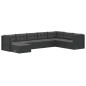 vidaXL Set de muebles de jardín 8 pzas y cojines ratán sintético negro vidaXL Set de muebles de jardín 8 pzas y cojines ratán sintético negro