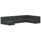 vidaXL Set de muebles de jardín 8 pzas y cojines ratán sintético negro vidaXL Set de muebles de jardín 8 pzas y cojines ratán sintético negro
