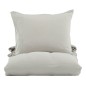Venture Home Juego de ropa de cama Mila algodón gris claro 200x150 cm