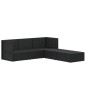 vidaXL Set de muebles de jardín 5 pzas y cojines ratán sintético negro vidaXL Set de muebles de jardín 5 pzas y cojines ratán sintético negro