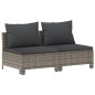 vidaXL Set de muebles de jardín 8 pzas y cojines ratán sintético gris vidaXL Set de muebles de jardín 8 pzas y cojines ratán sintético gris