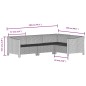 vidaXL Set de muebles de jardín 8 pzas y cojines ratán sintético gris vidaXL Set de muebles de jardín 8 pzas y cojines ratán sintético gris