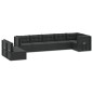 vidaXL Set de muebles de jardín 8 pzas y cojines ratán sintético negro vidaXL Set de muebles de jardín 8 pzas y cojines ratán sintético negro