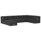 vidaXL Set de muebles de jardín 9 pzas y cojines ratán sintético negro vidaXL Set de muebles de jardín 9 pzas y cojines ratán sintético negro