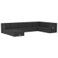 vidaXL Set de muebles de jardín 9 pzas y cojines ratán sintético negro vidaXL Set de muebles de jardín 9 pzas y cojines ratán sintético negro