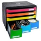Exacompta Set de cajones escritorio Maxi con 6 cajones arlequinado Exacompta Set de cajones escritorio Maxi con 6 cajones arlequinado