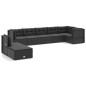vidaXL Set de muebles de jardín 8 pzas y cojines ratán sintético negro vidaXL Set de muebles de jardín 8 pzas y cojines ratán sintético negro