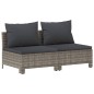 vidaXL Set de muebles de jardín 8 pzas y cojines ratán sintético gris vidaXL Set de muebles de jardín 8 pzas y cojines ratán sintético gris