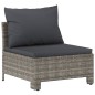 vidaXL Set de muebles de jardín 7 pzas y cojines ratán sintético gris vidaXL Set de muebles de jardín 7 pzas y cojines ratán sintético gris