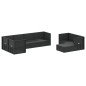 vidaXL Set de muebles de jardín 8 pzas y cojines ratán sintético negro vidaXL Set de muebles de jardín 8 pzas y cojines ratán sintético negro