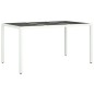 vidaXL Set comedor de jardín 5 pzas con cojines ratán sintético blanco vidaXL Set comedor de jardín 5 pzas con cojines ratán sintético blanco
