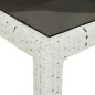vidaXL Set comedor de jardín 5 pzas con cojines ratán sintético blanco vidaXL Set comedor de jardín 5 pzas con cojines ratán sintético blanco