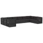 vidaXL Set de muebles de jardín 10 pzas cojines ratán sintético negro vidaXL Set de muebles de jardín 10 pzas cojines ratán sintético negro
