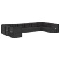 vidaXL Set de muebles de jardín 10 pzas cojines ratán sintético negro vidaXL Set de muebles de jardín 10 pzas cojines ratán sintético negro