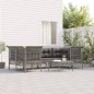 vidaXL Set de muebles de jardín 7 pzas y cojines ratán sintético gris vidaXL Set de muebles de jardín 7 pzas y cojines ratán sintético gris