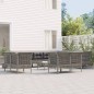 vidaXL Set de muebles de jardín 13 pzas y cojines ratán sintético gris vidaXL Set de muebles de jardín 13 pzas y cojines ratán sintético gris