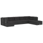 vidaXL Set de muebles de jardín 8 pzas y cojines ratán sintético negro vidaXL Set de muebles de jardín 8 pzas y cojines ratán sintético negro