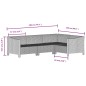 vidaXL Set de muebles de jardín 6 pzas y cojines ratán sintético gris