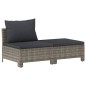 vidaXL Set de muebles de jardín 8 pzas y cojines ratán sintético gris vidaXL Set de muebles de jardín 8 pzas y cojines ratán sintético gris