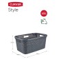 Curver Cesto de la ropa sucia Style gris antracita 45 l Curver Cesto de la ropa sucia Style gris antracita 45 l