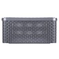 Curver Caja de almacenamiento con tapa Style M 18L plateado metálico Curver Caja de almacenamiento con tapa Style M 18L plateado metálico