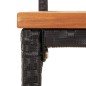 vidaXL Mesa bar y taburetes jardín 5 pzas madera acacia ratán PE negro vidaXL Mesa bar y taburetes jardín 5 pzas madera acacia ratán PE negro