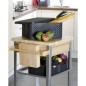 Curver Caja de almacenamiento con tapa Style M 18L plateado metálico Curver Caja de almacenamiento con tapa Style M 18L plateado metálico