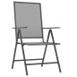 vidaXL Juego de comedor de jardín 7 piezas acero gris antracita vidaXL Juego de comedor de jardín 7 piezas acero gris antracita