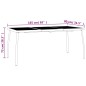 vidaXL Juego de comedor de jardín 7 piezas acero gris antracita vidaXL Juego de comedor de jardín 7 piezas acero gris antracita