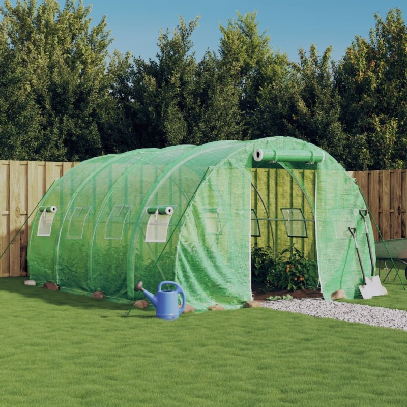 vidaXL Invernadero con estructura de acero verde 12 m² 4x3x2 m vidaXL Invernadero con estructura de acero verde 12 m² 4x3x2 m