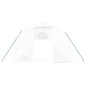 vidaXL Invernadero con estructura de acero blanco 60 m² 20x3x2 m vidaXL Invernadero con estructura de acero blanco 60 m² 20x3x2 m