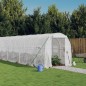 vidaXL Invernadero con estructura de acero blanco 16 m² 8x2x2 m vidaXL Invernadero con estructura de acero blanco 16 m² 8x2x2 m