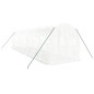 vidaXL Invernadero con estructura de acero blanco 16 m² 8x2x2 m vidaXL Invernadero con estructura de acero blanco 16 m² 8x2x2 m