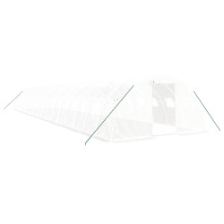 vidaXL Invernadero con estructura de acero blanco 72 m² 18x4x2 m