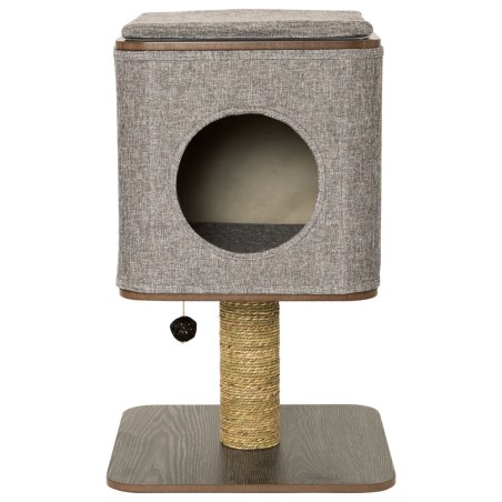 Jack and Vanilla Rascador para gatos con soporte Molly 42x42x67cm gris
