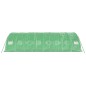 vidaXL Invernadero con estructura de acero verde 40 m² 8x5x2,3 m