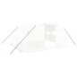 vidaXL Invernadero con estructura de acero blanco 16 m² 4x4x2 m