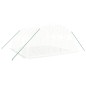 vidaXL Invernadero con estructura de acero blanco 16 m² 4x4x2 m