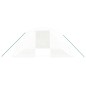 vidaXL Invernadero con estructura de acero blanco 16 m² 4x4x2 m