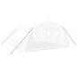 vidaXL Invernadero con estructura de acero blanco 16 m² 4x4x2 m
