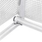vidaXL Invernadero con estructura de acero blanco 16 m² 4x4x2 m
