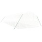vidaXL Invernadero con estructura de acero blanco 30 m² 10x3x2 m vidaXL Invernadero con estructura de acero blanco 30 m² 10x3x2 m