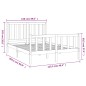 vidaXL Estructura cama con cabecero madera pino marrón miel 120x200 cm