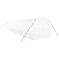 vidaXL Invernadero con estructura de acero blanco 24 m² 12x2x2 m vidaXL Invernadero con estructura de acero blanco 24 m² 12x2x2 m