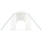 vidaXL Invernadero con estructura de acero blanco 24 m² 12x2x2 m vidaXL Invernadero con estructura de acero blanco 24 m² 12x2x2 m