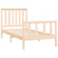 vidaXL Estructura de cama con cabecero madera maciza pino 100x200 cm 