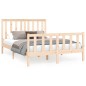 vidaXL Estructura de cama con cabecero madera maciza pino 140x200 cm vidaXL Estructura de cama con cabecero madera maciza pino 140x200 cm